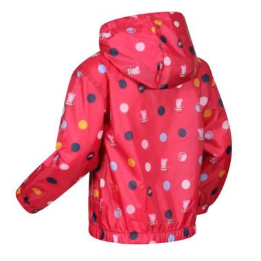 Regatta Children’s Peppa Pig Muddy Puddle Jacket – Bright Blush Polka
