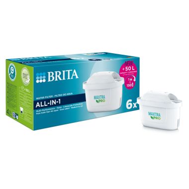 Brita Filter All-in-One Water Filter Cartridges - 6 Pack