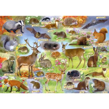 Gibsons British Wildlife Jigsaw Puzzle - 500 Piece