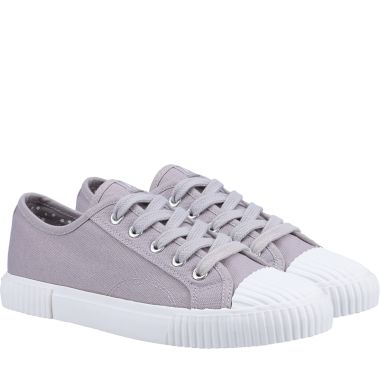 Hush Puppies Women's Brooke Canvas Trainers - Grey