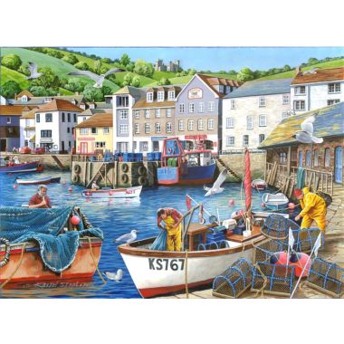House Of Puzzles Find The Differences Collection MC427 Busy Harbour Jigsaw Puzzle - 1000 Piece