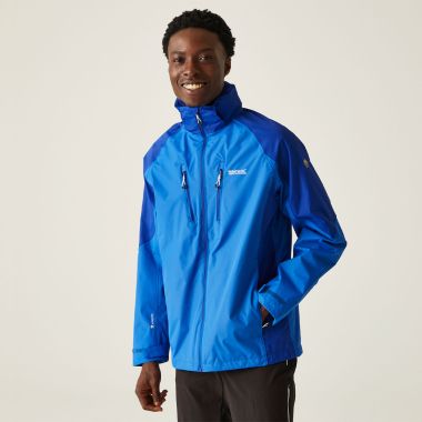 Regatta Men's Calderdale V Waterproof Shell Hooded Jacket - Oxford Blue/New Royal