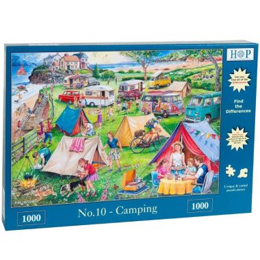 House Of Puzzles Find The Differences Collection MC391 Camping Jigsaw Puzzle - 1000 Piece