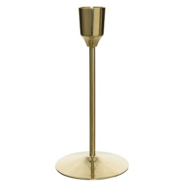 Brass Gold Candlestick Holder - 15.5cm