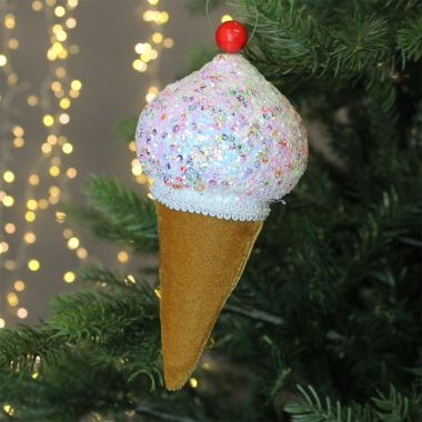 Candy Ice Cream Cone Decoration - 18cm 