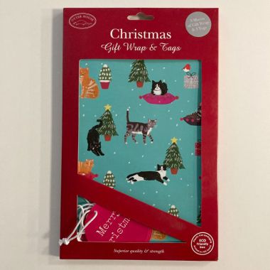 Christmas Gift Wrap & Tags – Christmas Kitty Cats
