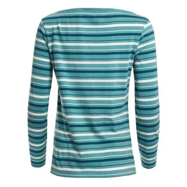 Weird Fish Women’s Cecelia Striped Tee – Washed Teal