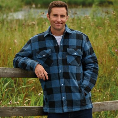Champion Men’s Kinross Quilted Padded Shirt – Navy