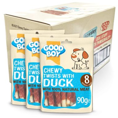 Good Boy Chewy Twists with Duck, 90g - 10 Pack