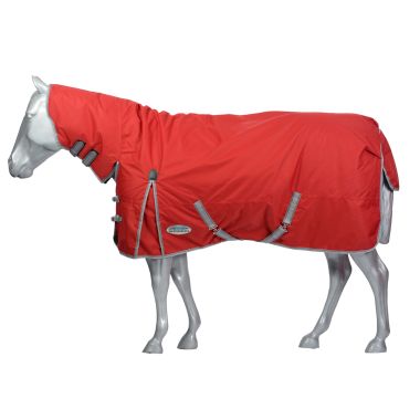 Weatherbeeta ComFiTec Classic Combo Neck Heavy Turnout Rug - Red/Silver/Navy