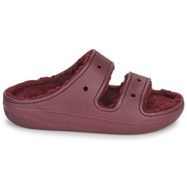 Crocs Unisex Classic Cozzzy Sandals - Dark Cherry