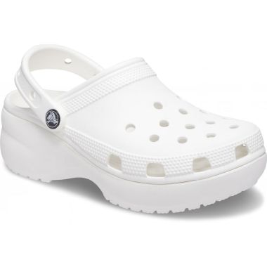 Crocs Women’s Classic Platform Clogs – White