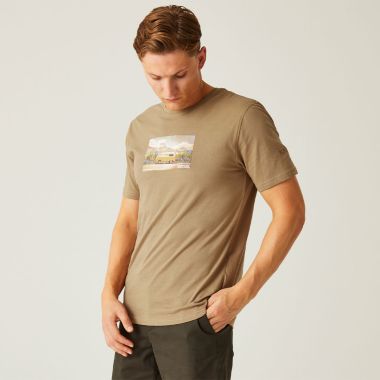 Regatta Men's Cline VIII T-Shirt - Gold Sand Camper