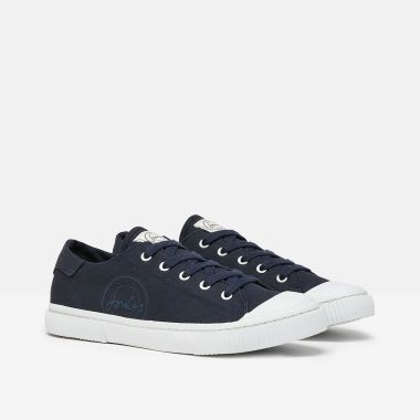 Joules Women's Coast Canvas Trainers - Navy