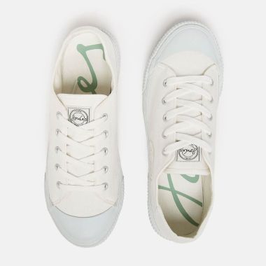 Joules Women's Coast Canvas Trainers - White