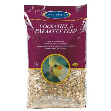 Johnston & Jeff Cockatiel & Parakeet Feed – 3kg