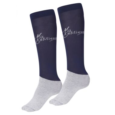 Le Mieux Competition Socks, 2 Pack - Navy - Medium 