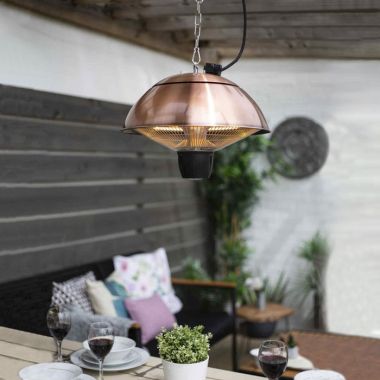 La Hacienda Copper Series Hanging Mushroom Heater – 1500W 