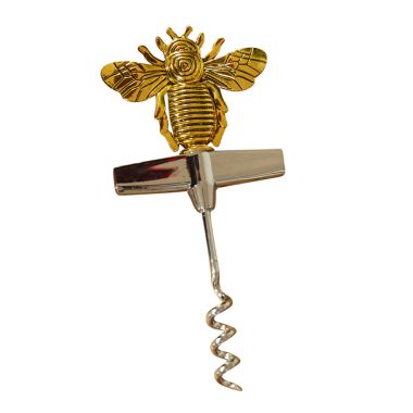 Stainless Steel Corkscrew with Bee Handle