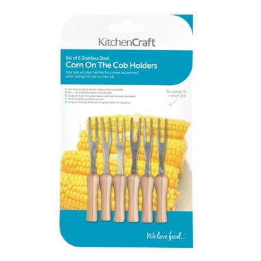 KitchenCraft Corn on the Cob Holders - Pack of 6