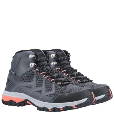 Cotswold Women’s Wychwood Mid Walking Boots – Grey/Coral