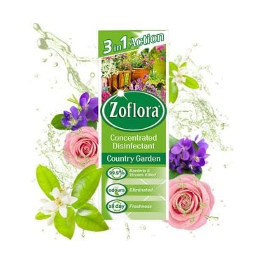 Zoflora Concentrated Disinfectant, 120ml, Country Garden - Pack of 3