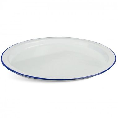 Highlander Vintage Enamel Plate - White