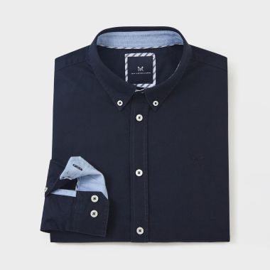 Crew Clothing Men's Slim Fit Oxford Shirt - Navy
