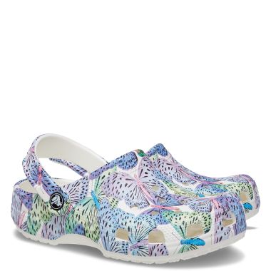 Crocs Children's Classic Butterfly Clogs - White