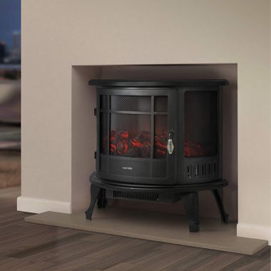 Warmlite WL46017 Curved Electric Fire Stove - 1800w 