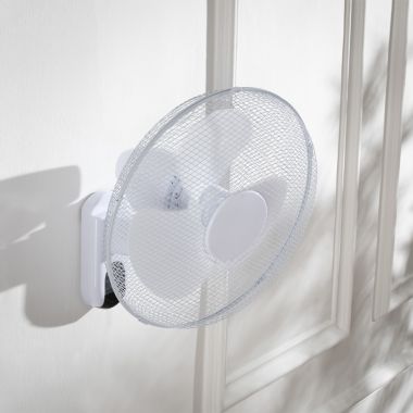 Daewoo Wall Fan with Remote, 16in - White