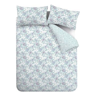 Catherine Lansfield Daisy Meadow Bedding Set - Duck Egg