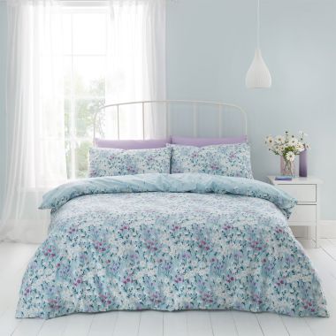 Catherine Lansfield Daisy Meadow Bedding Set - Duck Egg
