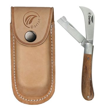 Darlac DP345 Pruning & Budding Knife & DP1144 Expert Leather Knife Pouch Bundle