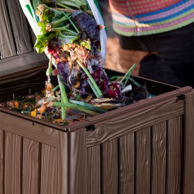 Stewart Garden Deco Composter With Base – Brown