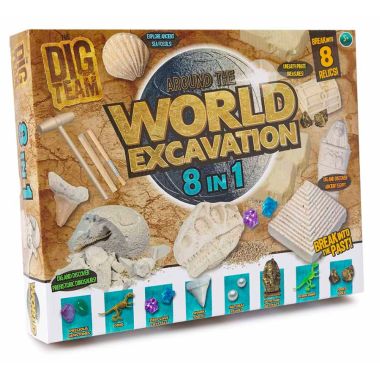 Dig Team 8-in-1 World Excavation Kit