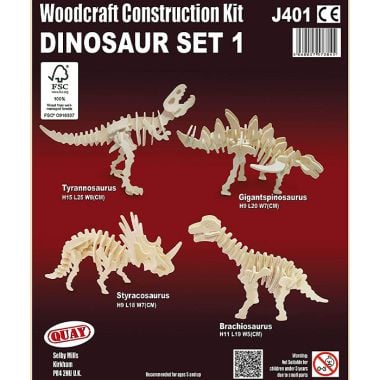 Woodcraft Construction Kit – Dinosaur Set 1