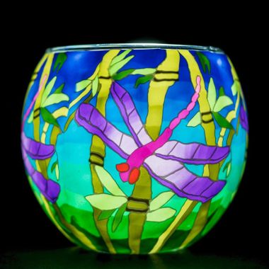 Benaya Art Ceramics Dragonfly Tealight Holder