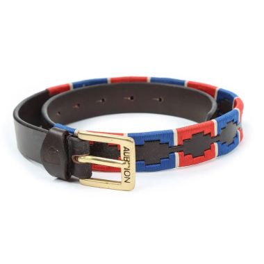 Shires Aubrion Drover Polo Belt - Navy/Red