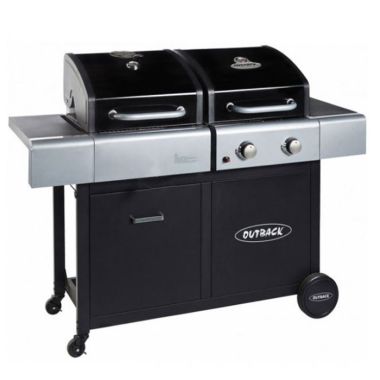 Outback Dual Fuel 2 Burner Gas and Charcoal Barbecue