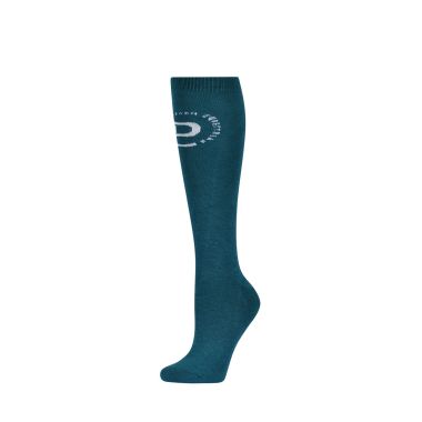 Dublin Logo Riding Socks - Deep Lake