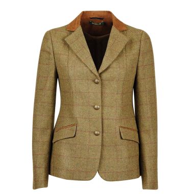 Dublin Children’s Albany Tweed Suede Collar Tailored Jacket - Brown