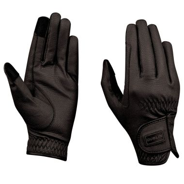 Dublin Everyday Touch Screen Compatible Riding Gloves – Black