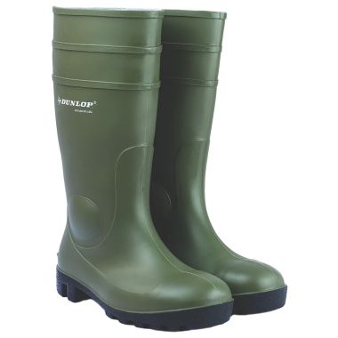 Dunlop Protomastor Full Safety Wellington Boots - Green