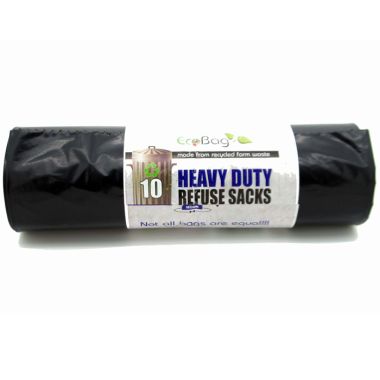 Eco Bag Heavy Duty Refuse Sacks, 100 Litres - 10 Pack