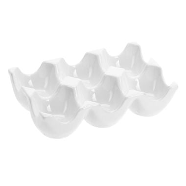 Excellent Housewares Porcelain Egg Tray