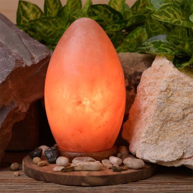 Egg Shaped Himalayan Rock Salt Lamp