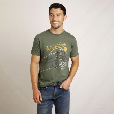Weird Fish Men's All Trails Graphic T-shirt - Thyme