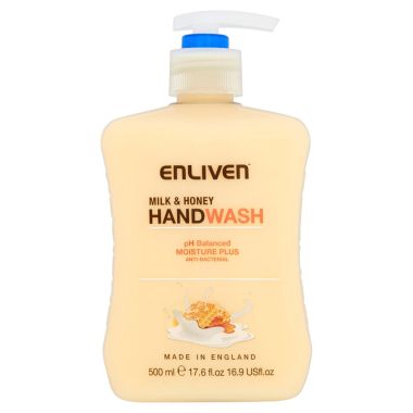 Enliven Antibacterial Milk & Honey Handwash - 500ml 