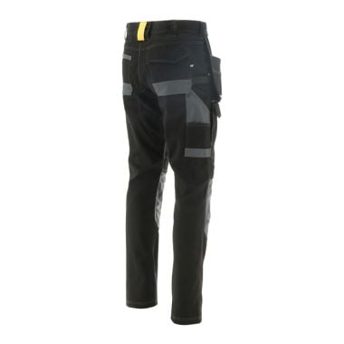 CAT Men's Essentials Stretch Knee Pocket Work Trousers - Black/Dark Shadow